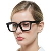 MARE AZZURO Oversized Reading Glasses Women Stylish Reader 0 0.5