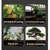 High-carbon steel blade garden shears, pruning scissors, ergonomic aluminum alloy