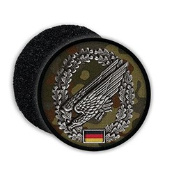 Copytec #20798 Paratrooper Beret Badge German Army Flecktarn Eagle Germany Badge Coat of Arms Sew-On Uniform
