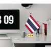 Thailand Desk Flag,12 inch Tall Small Thai Indoor Banner,Tiny Printing