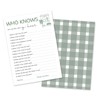 Guess Who Knows Mommy Cards, Locally Grown Baby Shower Game-B03