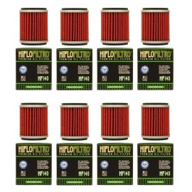 Hiflofiltro 8 Pack HiFloFiltro HF140 Oil Filters For 2009-2022 Yamaha YZ250F YZ 250F WR250F