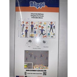 RoomMates Blippi Peel & Stick Wall Decals Removable Kids Bedroom Sticker Decor Daycare