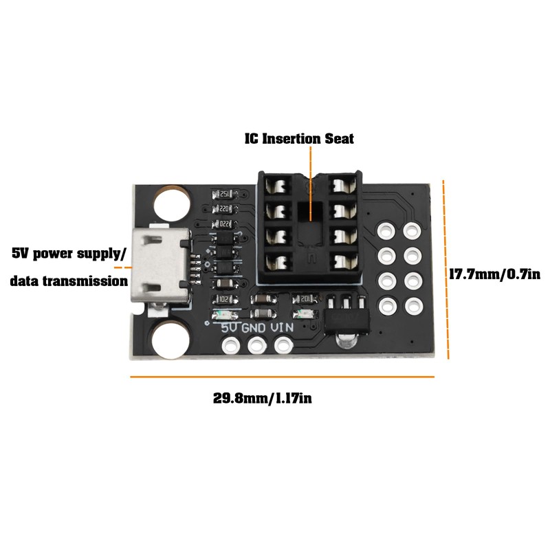 YINETTECH ATTINY85 Micro USB Development Board Compatible with ATtiny13A ATtiny25