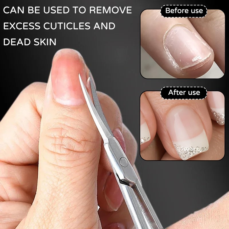 Cuticle Scissors, Extra Fine, Cuticle Scissors, Cuticle Cutter, Professional Cuticle