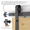 CCJH 2PCS Adjustable Barn Door Stopper fit for 1.57inch/40mm Flat