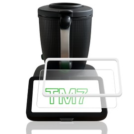 Ecultor® Displayschutz kompatibel mit Thermomix TM7 Schutzfolie mit Montage-Hilfe [9H, Kratzfest, Made in Germany] Folie Zubehör