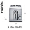 Proctor Silex 2 Slice Toaster with Extra Wide Slots, Sure-Toast