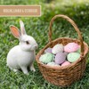 Festicy 24 Colourful Easter Eggs for Hanging, 6 Eggs per