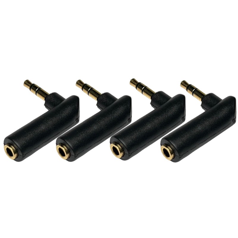 CESS L Shape Right Angle 3.5mm Male to Female Stereo