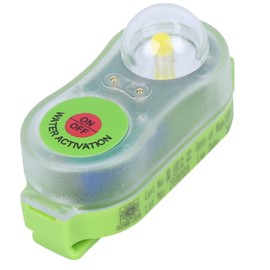 Bnineteenteam Life Jacket Light Lamp, Life Jacket Flash Light for Overboard Survival Vest, LED Seawater Self Lighting, Life-Saving Torch, Eye-catching Attract Light Lamp (Cyan)