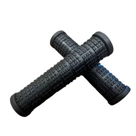 Mountain Bike Handlebar Grips – Non-Slip Rubber Bicycle Grips for BMX, MTB, Scooter – Ergonomic, Shock-Absorbing Design – Black Pair