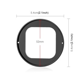52mm UV Lens Filter for Insta360 Ace Pro, PULUZ Aluminum Alloy Material with Lens Cover UV Lens Filter Adapter Ring Insta360 Ace Pro Sport Action Camera Accessories