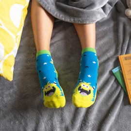 GRUSS & CO Unisex Children's Socks with Monster Motif, Size 30-35, Motif Socks, 70246 Socks, Multicoloured, multicoloured