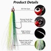 Clouser Minnow Fishing Flies, 10Pcs Streamer Fly Fishing Lure Hand