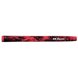 Iomic Putter Grip, Standard, Black Army Coral Red