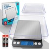 PORTENTUM Digital Kitchen Scale 500g/0.01g - Food or Mail, Electronic,