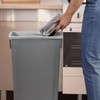 Plexon 23-Gallon Trash Can– Tall, Narrow Rectangular Garbage Bin for