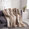 Double Sided Faux Fur Throw Blanket Silky Soft Oversized Afghan