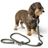HUNTER Munich Adjustable Dog Lead Round & Soft Cognac Leather
