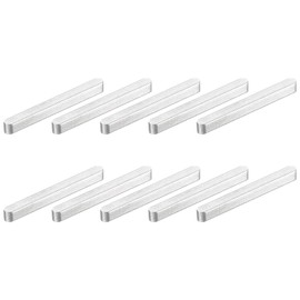 uxcell 10Pcs Round Ended Feather Key, 3x3x30mm Stainless Steel Professional Parallel Drive Shaft Key Stock for Fasteners Mechanical Industry