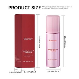 Long Lasting Non-sticky Makeup Setting Spray, Waterproof Mattifying Makeup Fixing Spray, Cosmetic Product for Women & Girls