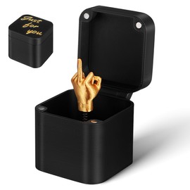 Toyvian Finger in a Box: Funny Pranks present Golden Finger Novelty Joke Box for Adults Hilarious Finger Prank Birthdays and Festivals Design