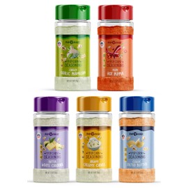 Popcorn Seasoning Variety Pack, 5 Gourmet Popcorn Flavoring Kit 2.5 OZ, Non-GMO Gluten Free Essential Movie Night Supplies Popcorn Gift Movie Theater Popcorn