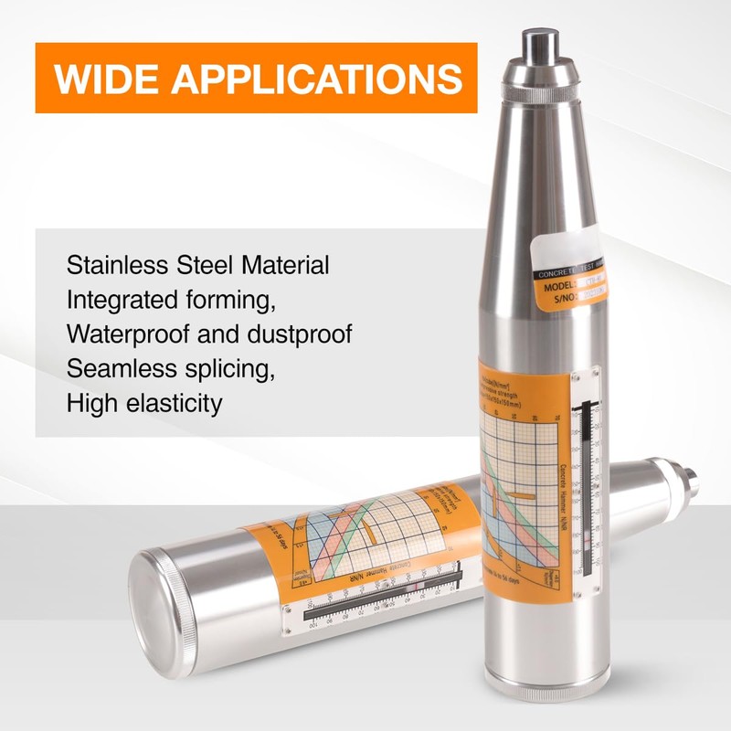 MOETER Concrete Rebound Hammer Tester, Concrete Strength Tester with 10-70MPa