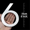 HASWARE Floating House Number 6 inch Stylish Door Numbers Alphabet