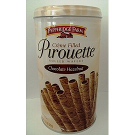 Pepperidge Farm Crème Filled Pirouette Rolled Wafers, Chocolate Hazelnut, 13.5-ounce (pack of 3)