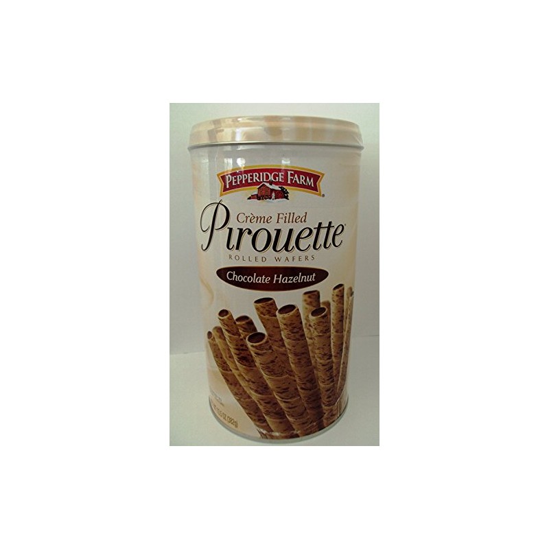Pepperidge Farm Crème Filled Pirouette Rolled Wafers, Chocolate Hazelnut, 13.5-ounce