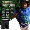 Boys Youth Padded Sliding Shorts with Soft Protective Athletic Cup