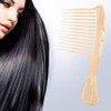 Peine para cabello rizado, peine de dientes anchos cepillo desenredante