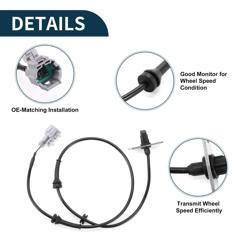 TUCKBOLD ABS Wheel Speed Sensor Rear Right ABS Sensor Anti-lock