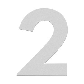 HASWARE House Number 3 inch (7.5 cm) Self Adhesive Letters Apartment Door Numbers Street Address Plaque Home Stylish Decor, Acrylic(2, Silver)