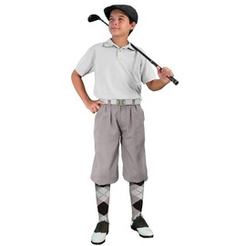 Golf Knickers Start-in-Style Traditional (Plus Fours) Outfit for Youth Taupe- Size S (24")