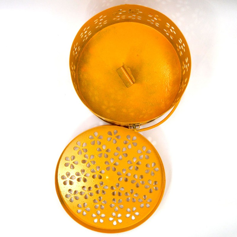 Millya Mosquito Coil Holder with Cover Classical Metal Anti-scald Hollow