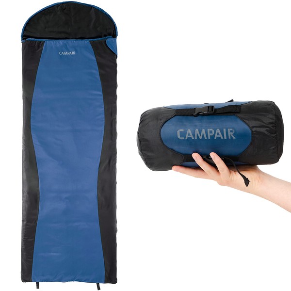 CampAir Ultra Lite Lightweight Sleeping Bag for Spring/Summer - Compact Storage - Ripstop Fabric