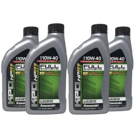 Kawasaki Genuine OEM KPO Full Synthetic 10W-40 Oil Quart K61021-500-01Q - 4 Pack