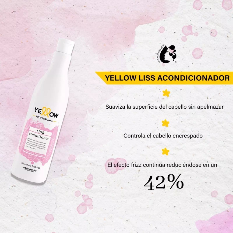 Yellow Kit Shampoo + Acondicionador Yellow Liss 500 Ml