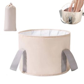 Collapsible Bucket for Soaking Feet, Portable Travel Foot Bathtub, Foot Soaking Basin, Foot Bath for Soaking Feet for Outdoor Camping, Washing and Fishing, Convenient Carry Bag