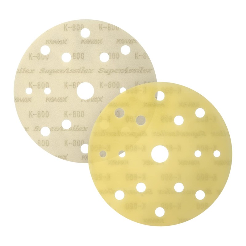 Super Assilex Flexible 6 inch Sanding Discs, Lemon K-800, 15