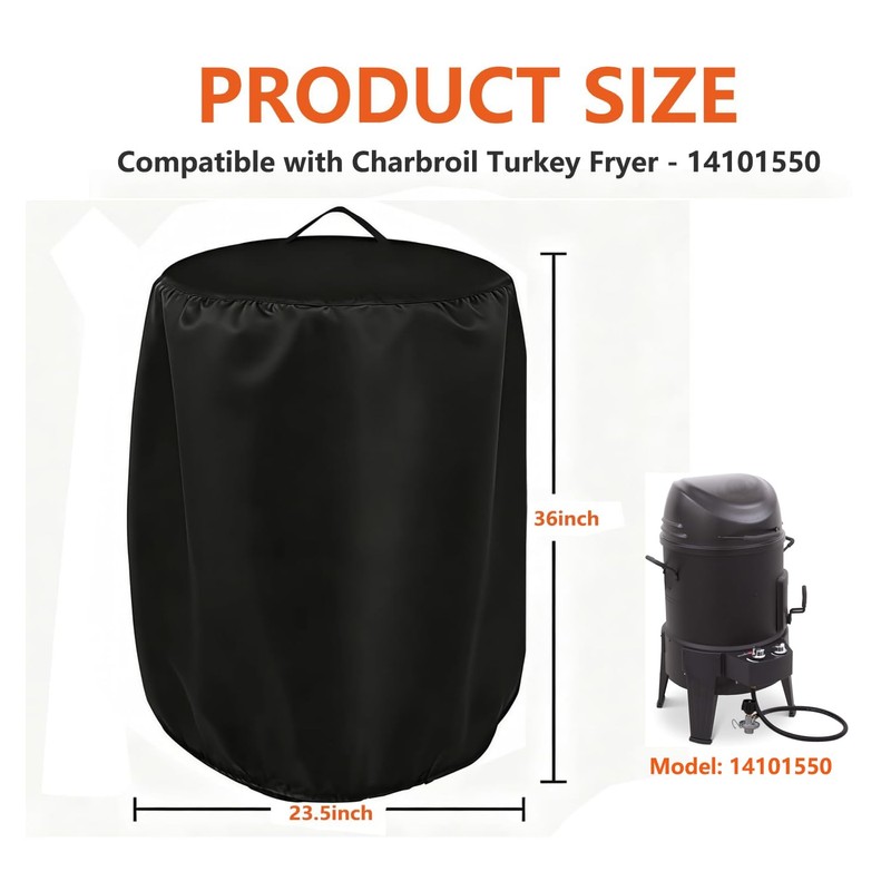 Letsteel Cover for Charbroil The Big Easy Turkey Fryer -