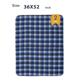 Non-Slip Bed Pads for Incontinence Washable (36" x 52"|2 Pack),Waterproof Bed Pads,Adult Washable Incontinence Bed Pads for Adults,Dog,Kids