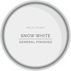 General Finishes Water Based Milk Paint, 1 Pint, Snow White