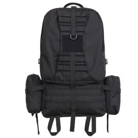 Rothco Black Tactical Global Assault Pack Military Type MOLLE Gear Duty Bag Hunting