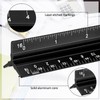 Fumete 12 Pack 6 Inch Architectural Engineering Scale Rulers Small