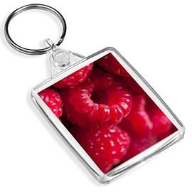 Juicy Red Raspberries Keyring - IP02 - Berry Fruit Food Healthy 8318