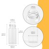 Cadbibe 10ml Clear Glass Vials with Screw Caps and Plastic